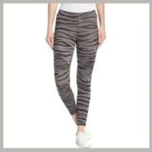 NWT Material Girl Tiger Print Stretch Elastic Waist Skinny Fit Moto Leggings XS